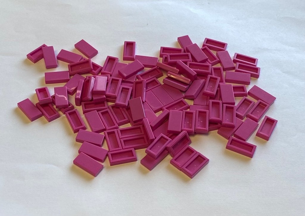 Partij nieuwe 100x 1x2 Lego tegels in diverse kleuren, Kinderen en Baby's, Speelgoed | Duplo en Lego, Overige thema's, Lego, Nieuw