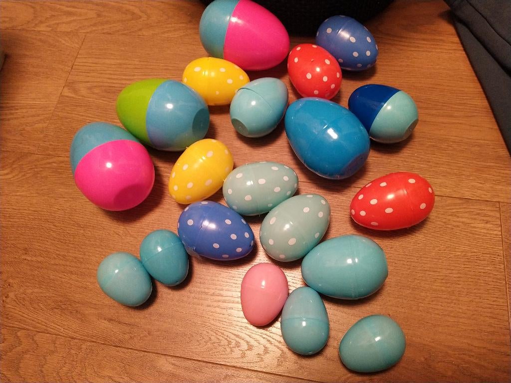 Plastic paaseieren, Diversen, Pasen, Ophalen of Verzenden, Gebruikt