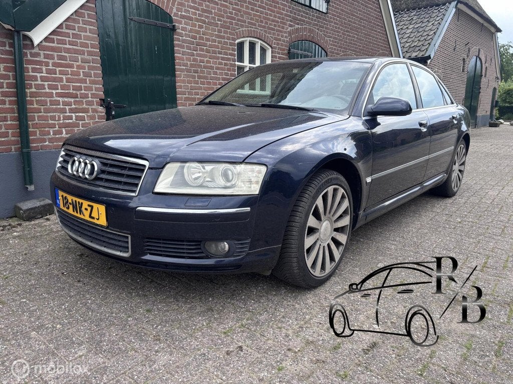 Audi A8 3.7 quattro Pro Line VELE OPTIES LEER NAVI APK 2027, Auto's, Audi, Automaat, Gebruikt, 8 cilinders, Blauw