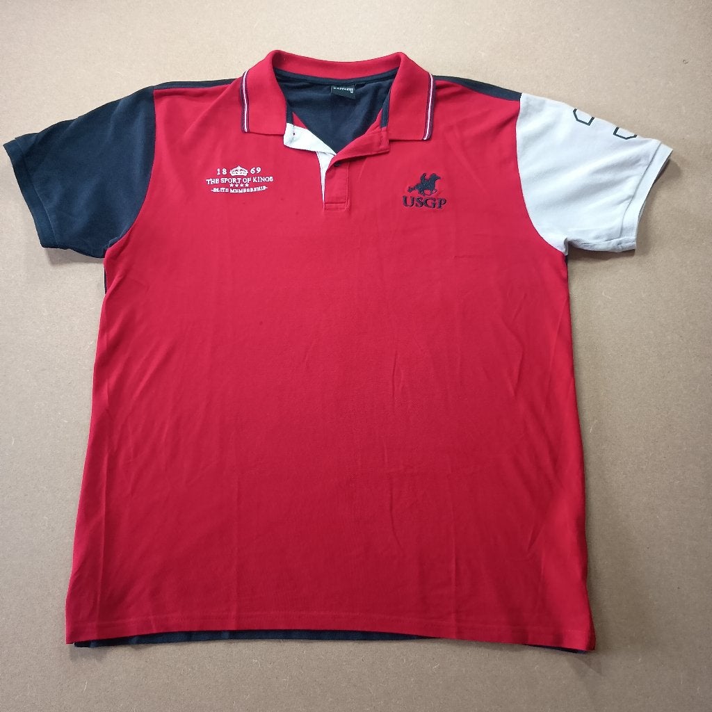 U.S. Grand Polo (USGP), Kleding | Heren, Polo's, Zo goed als nieuw, Overige maten, Meerkleurig, Ophalen of Verzenden