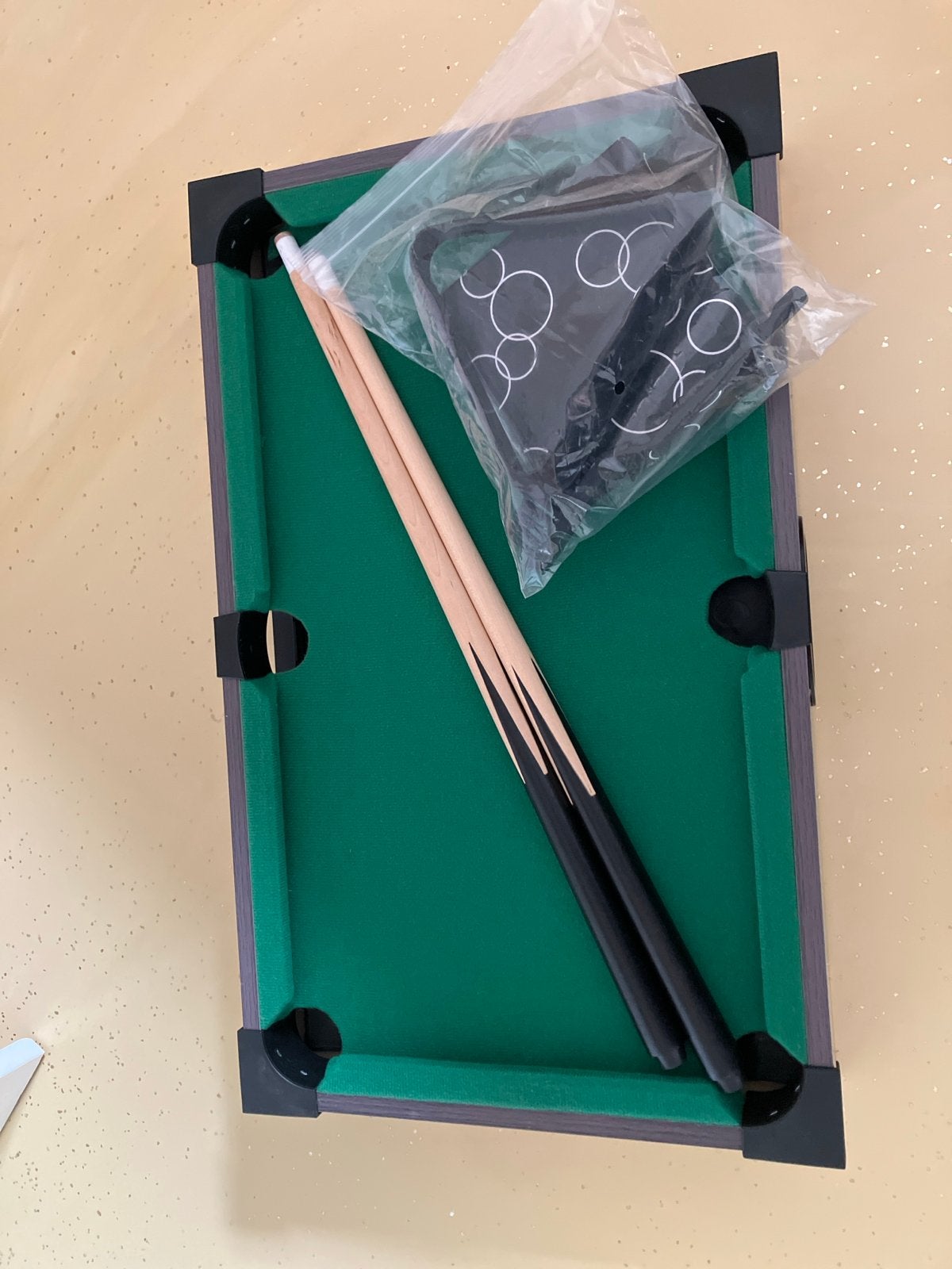 Mini Pooltafel met Keuen en Ballen - Zo goed als nieuw, Ophalen of Verzenden, Zo goed als nieuw, Pooltafel