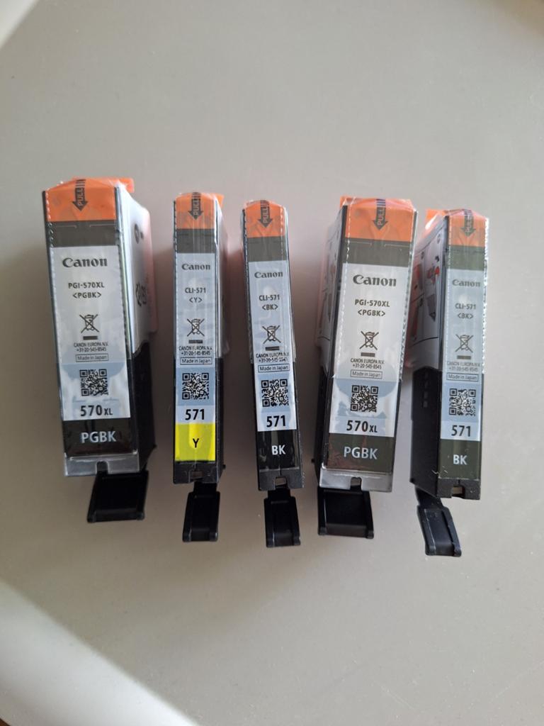 5 cartridges voor Canon, Ophalen of Verzenden, Nieuw