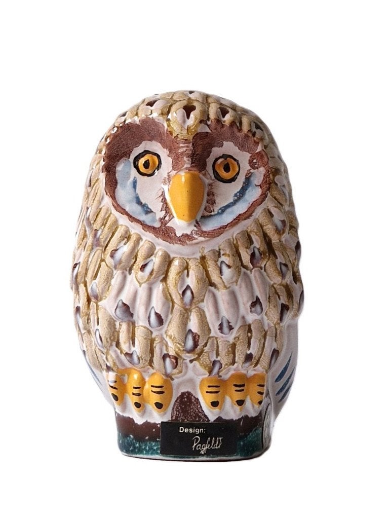 Uil van Lars Pagfeldt Deco Zweden, Geglazuurd, Minder dan 20 cm, Ophalen of Verzenden, Steen of Keramiek
