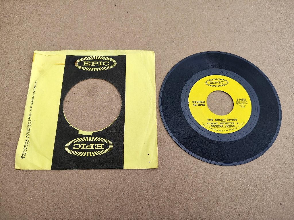Single: Tammy Wynette - The Great Divide (1972) USA, Verzenden, Gebruikt, 7 inch, Pop