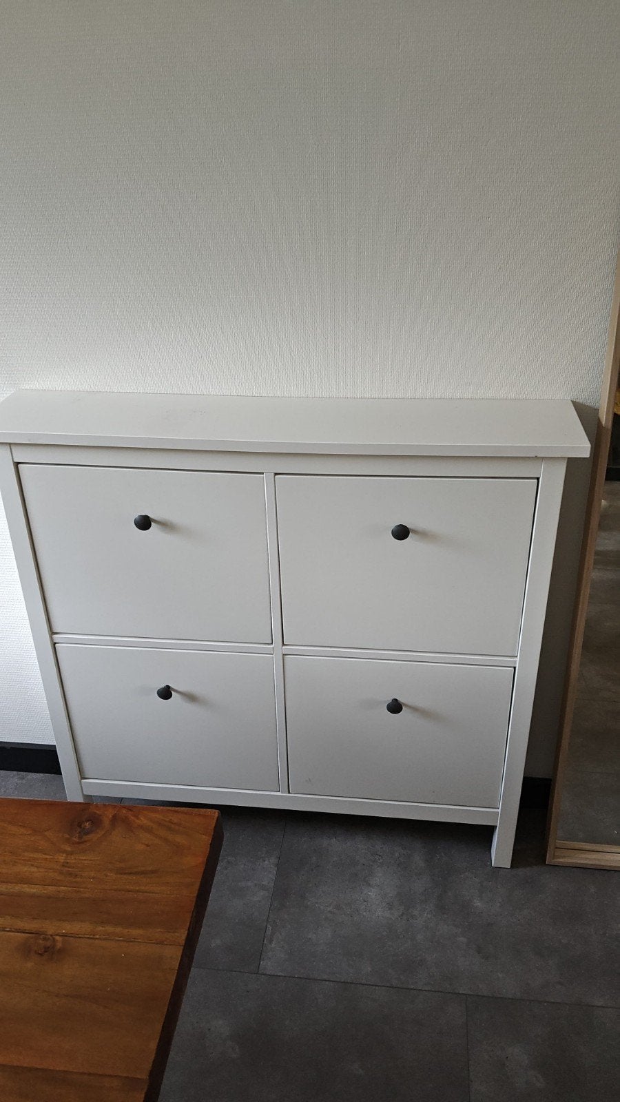 Witte schoenenkast met 4 vakken IKea gullaberg, Ophalen, Zo goed als nieuw, Modern, Scandinavisch