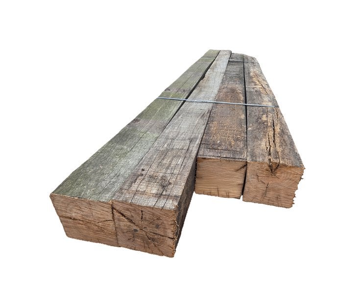 Rustieke gebruikte hardhouten palen 20x20 cm - nr: HB74, Tuin en Terras, Ophalen, Gebruikt, Palen, Hardhout