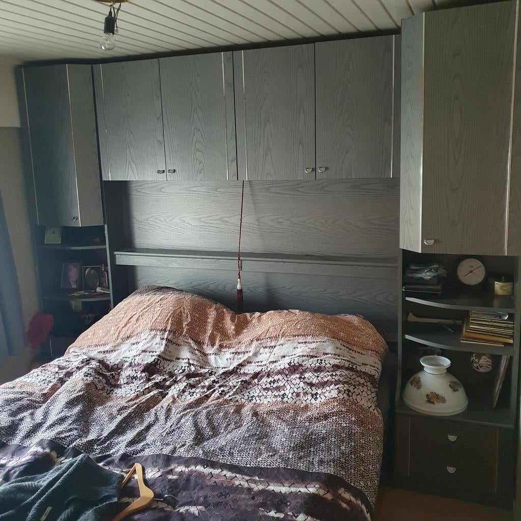 Slaapkamer meubelement en kast, Ophalen, Gebruikt, Tweepersoons, Modern