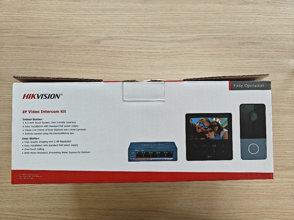 Hikvision intercom kit deurbel, nieuw in doos, Ophalen of Verzenden, Bewegingsdetectiesensor, Nieuw, Bedraad