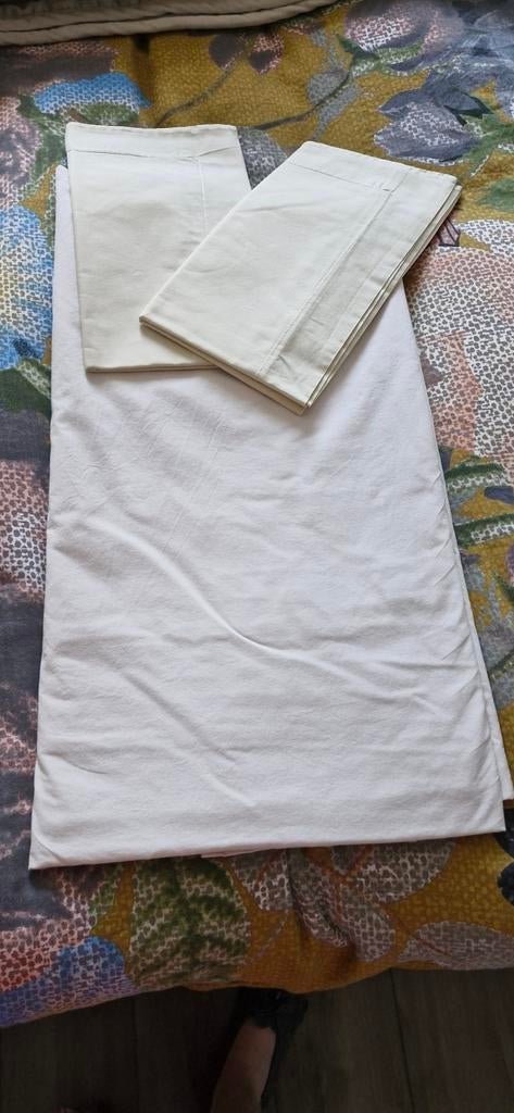Ligimo Tweepersoons Dekbedovertrek Beige Extra Lang, Ophalen of Verzenden, Tweepersoons, Beige, Dekbedovertrek