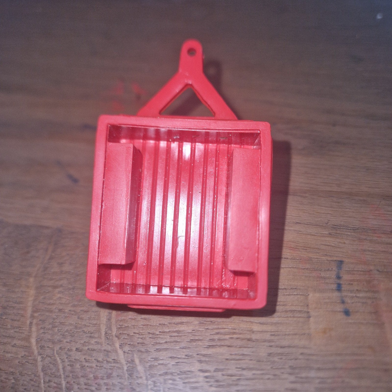 Vintage Tomte Aanhanger - Rood Plastic Speelgoed, Ophalen of Verzenden, Gebruikt