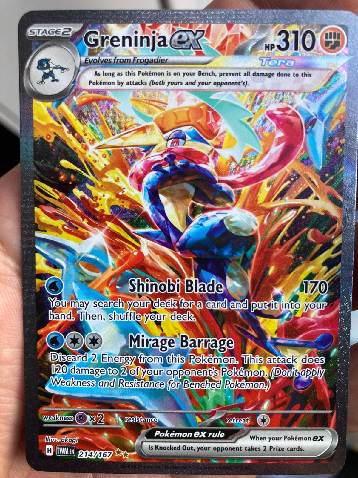 Greninja #214 Twilight Masquerade, Ophalen of Verzenden, Zo goed als nieuw