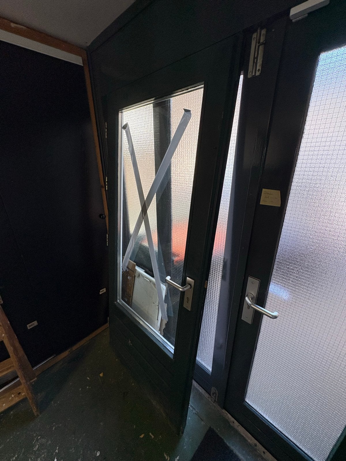 Solide buitendeur ., Doe-het-zelf en Verbouw, Deuren en Horren, Ophalen, Gebruikt, 80 tot 100 cm, Buitendeur