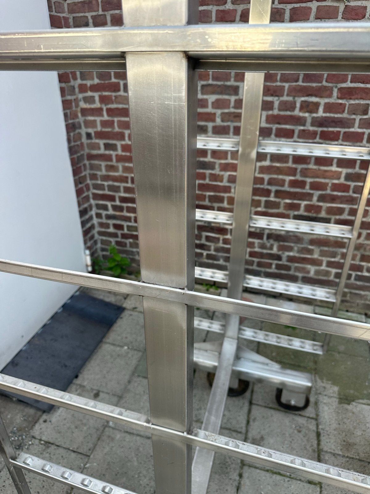 RVS worstenrek op wielen - Inrijwagen, Ophalen of Verzenden