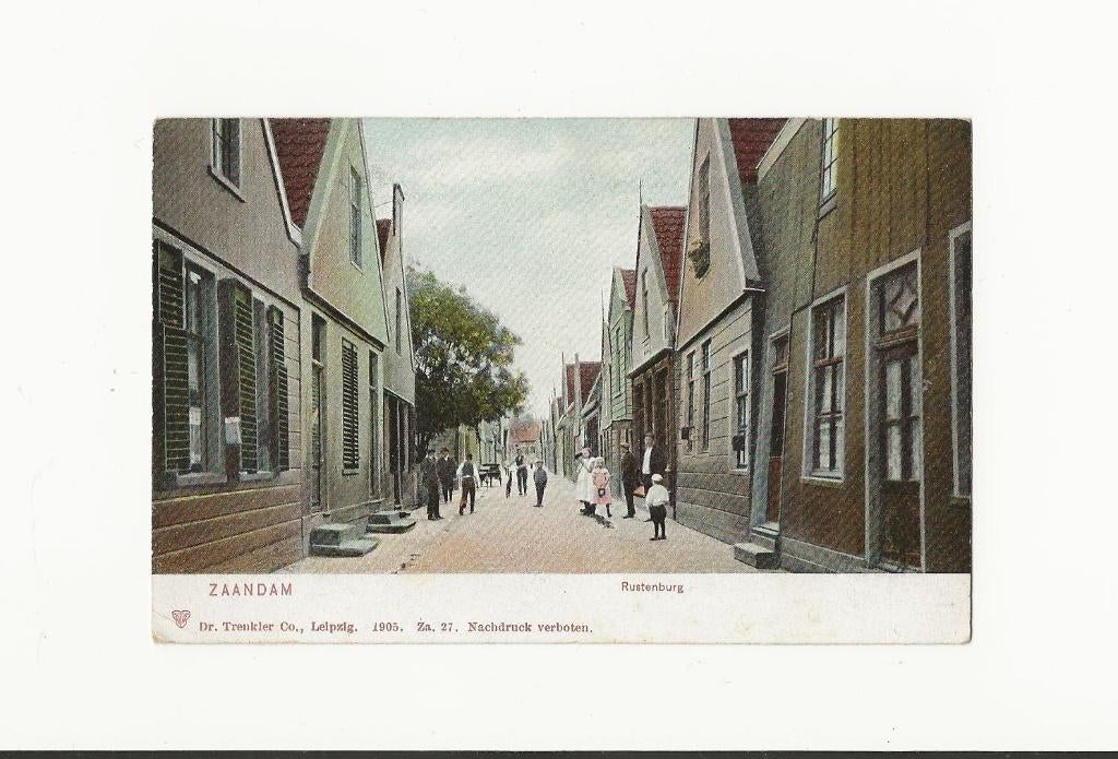 Zaandam - Rustenburg (1905), Verzamelen, Ophalen, Voor 1920, Ongelopen, Noord-Holland