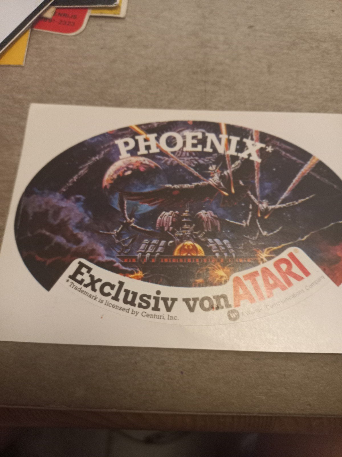 Phoenix Atari Game Sticker - Exclusief Centuri Design, Ophalen of Verzenden