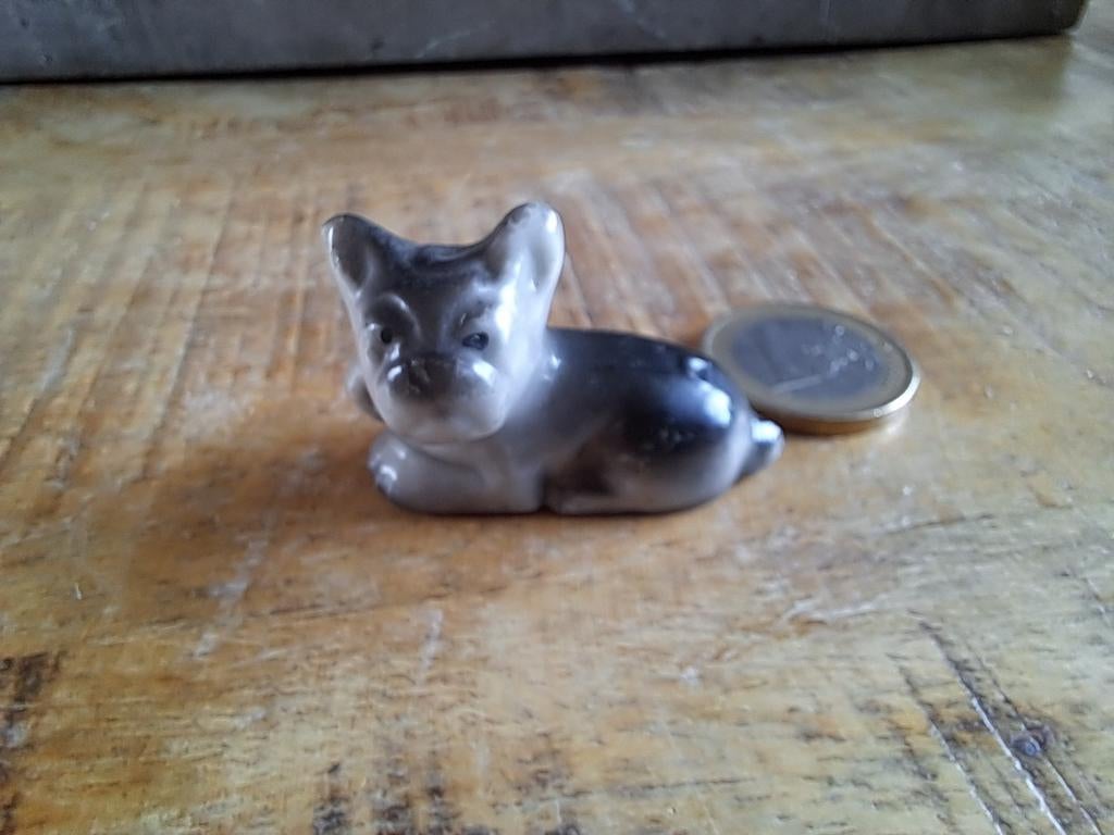 Vintage miniatuur hondje, Ophalen of Verzenden