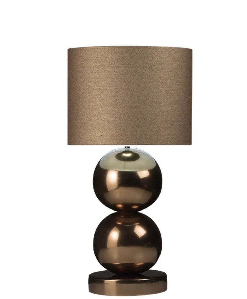 2x Stout Verlichting Milano Tafellamp ROSE BRONS 100-432, Ophalen, Zo goed als nieuw, E27 (groot), 93 cm