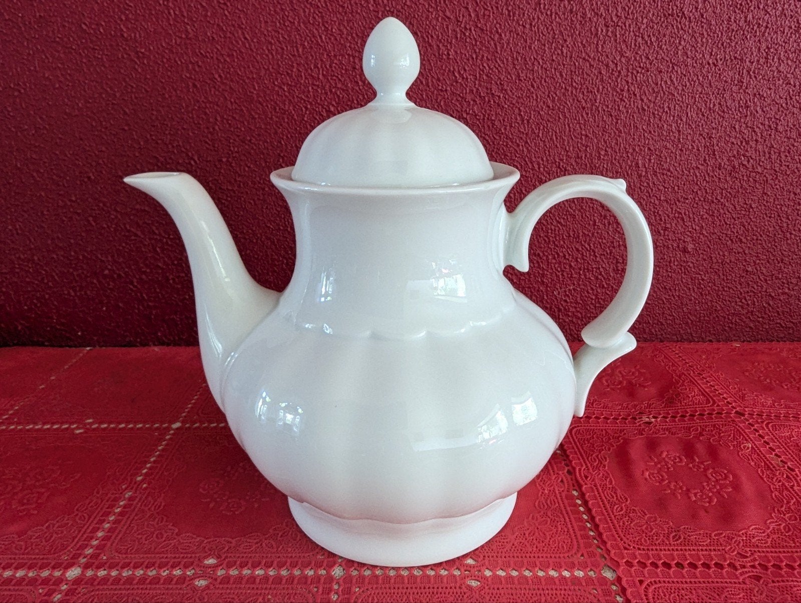Witte porseleinen theepot van Bavaria Schumann Arzberg, Ophalen of Verzenden