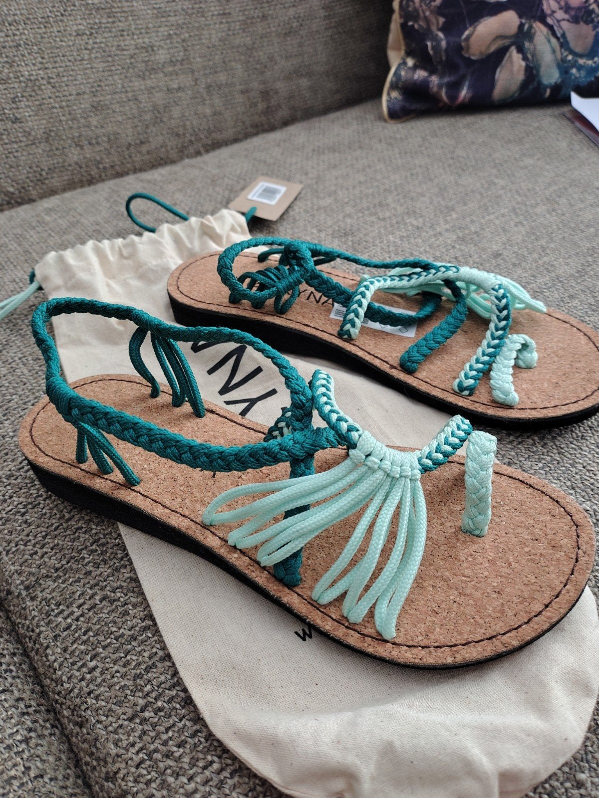 Bokyna sandalen nieuw maat 36 - Groen/Mintgroen, Kleding | Dames, Ophalen of Verzenden, Nieuw, Groen, Sandalen of Muiltjes