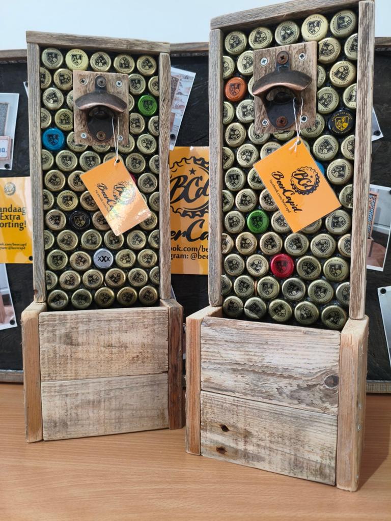 Bieropener vaderdag aanbieding, Hout, Nieuw, Ophalen of Verzenden, Bruin