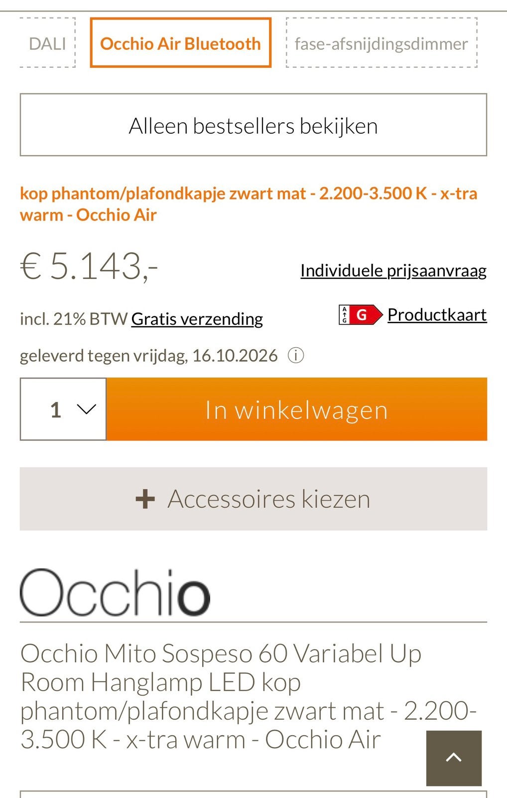 Foto 6 van Occhio Mito Sudpeso Variabel up 60 Phantom np € 5.143,-