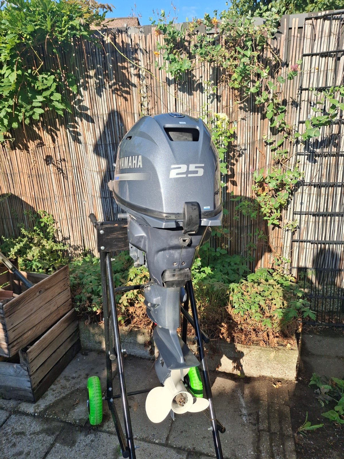 Yamaha 25PK 4t EFI  F25gwh Kortstaart Elektrische start, Ophalen, 10 tot 30 pk, Gebruikt, Viertaktmotor