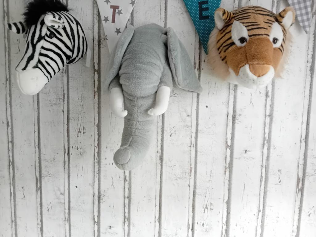 Dierenkoppen, Kinderen en Baby's, Speelgoed | Knuffels en Pluche, Ophalen of Verzenden, Zo goed als nieuw, Overige typen