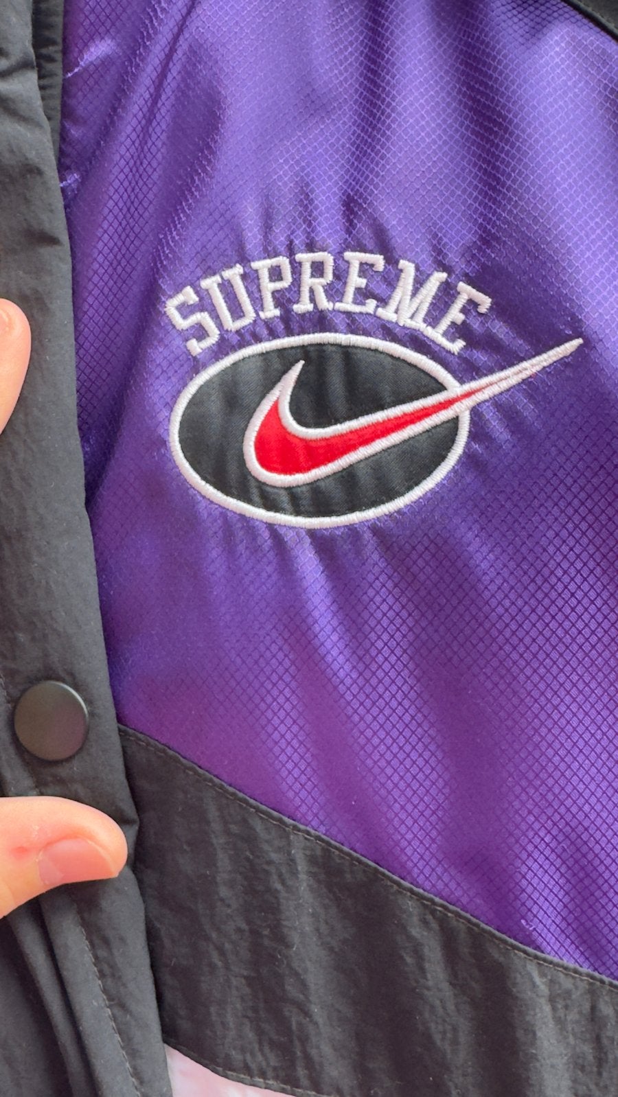 Supreme X Nike Jas paars - Origineel & Prachtig, Ophalen of Verzenden, Zo goed als nieuw, Paars