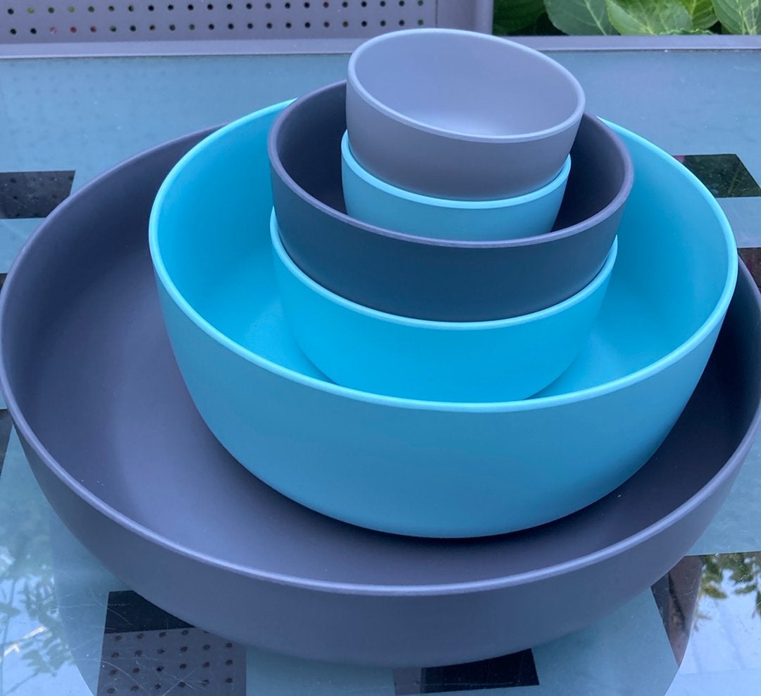 Royal VKB schalen set, AH, kwaliteit, buitenservies, Ophalen of Verzenden, Zo goed als nieuw