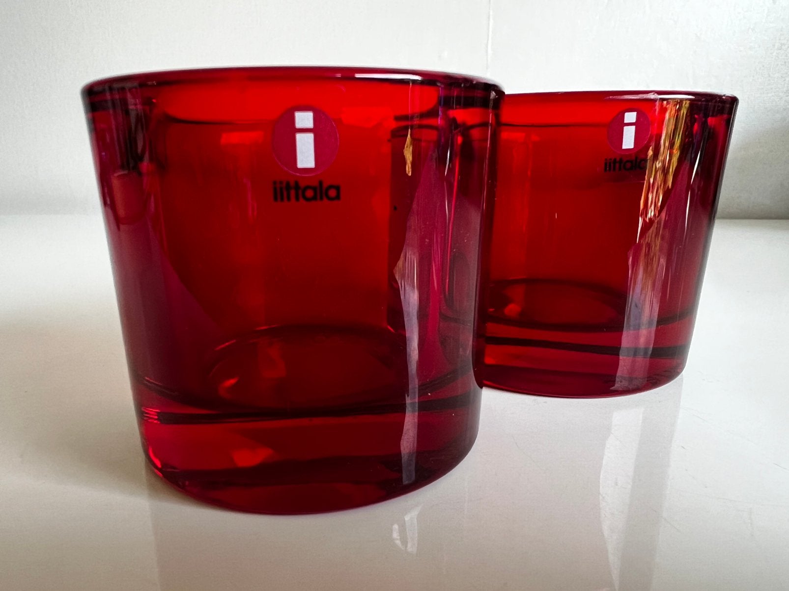 Iittala KIVI Marimekko Waxinelichthouder~Red Punainen P.STUK, Huis en Inrichting, Waxinelichthouder, Ophalen of Verzenden, Iittala