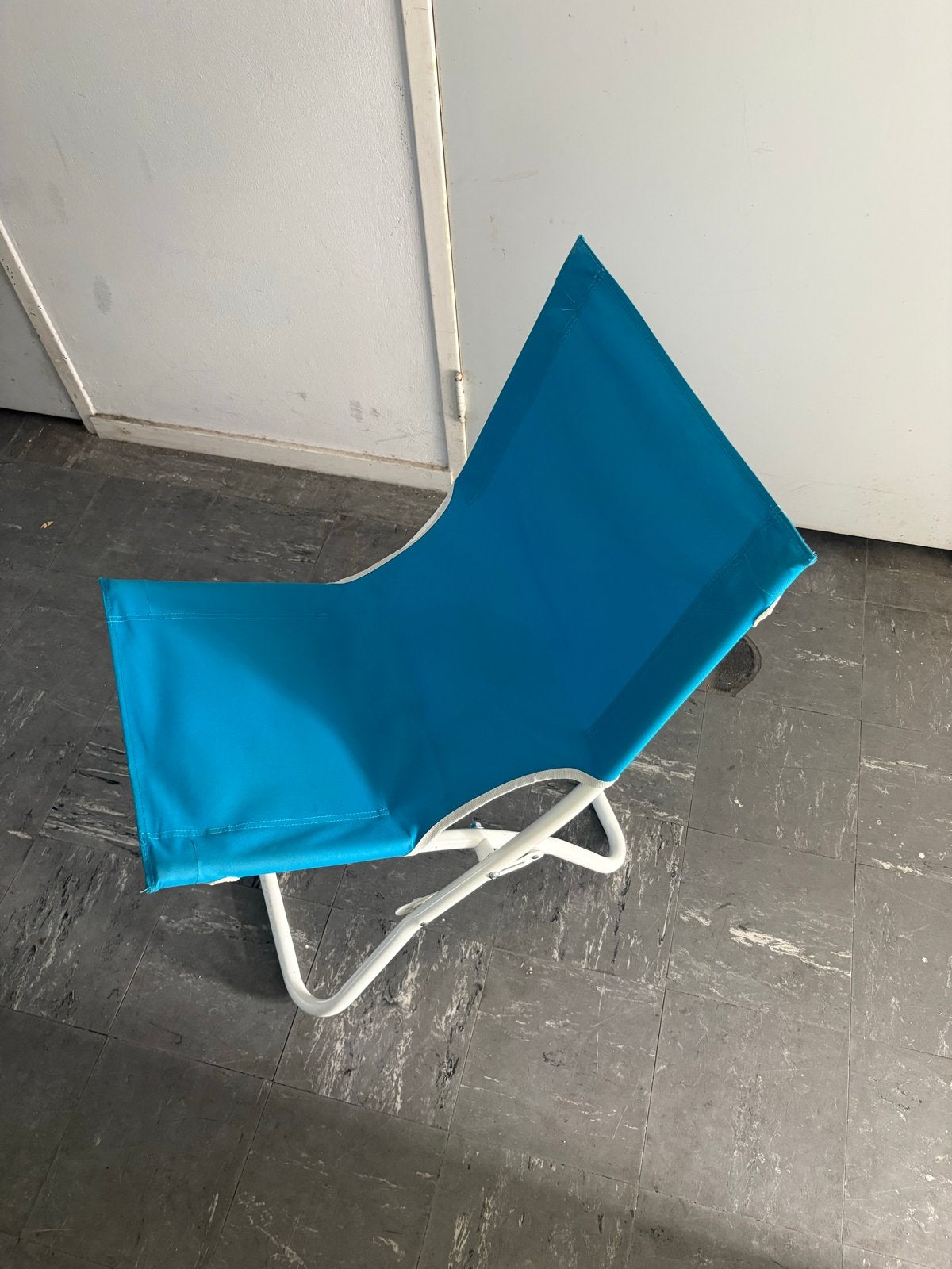 IKEA HÅMÖ strandstoel/ligstoel - Turquoise, Ophalen, Overige kleuren, Zo goed als nieuw, Metaal