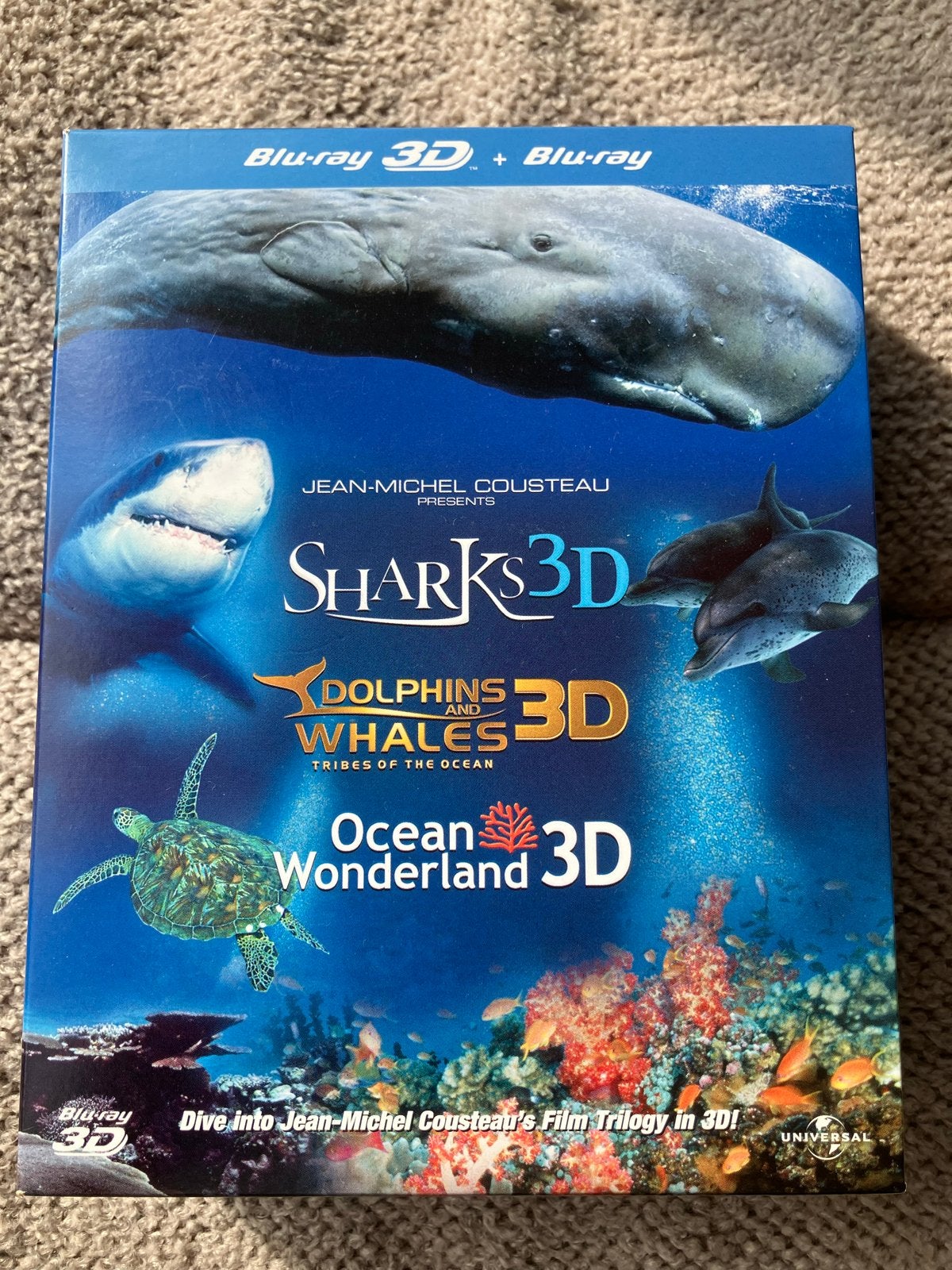 Jean-Michel Cousteau's Film Trilogy 3D Blu-ray Boxset, Cd's en Dvd's, Engels, Alle leeftijden, Nederlands, Ophalen of Verzenden