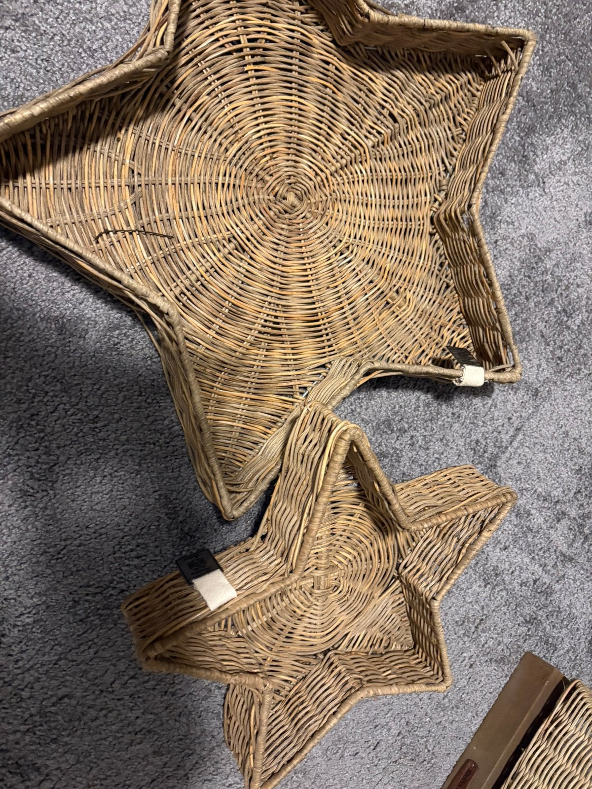 Riviera maison kerst ster dienblad rattan, Huis en Inrichting, Ophalen of Verzenden, Zo goed als nieuw, Overige materialen