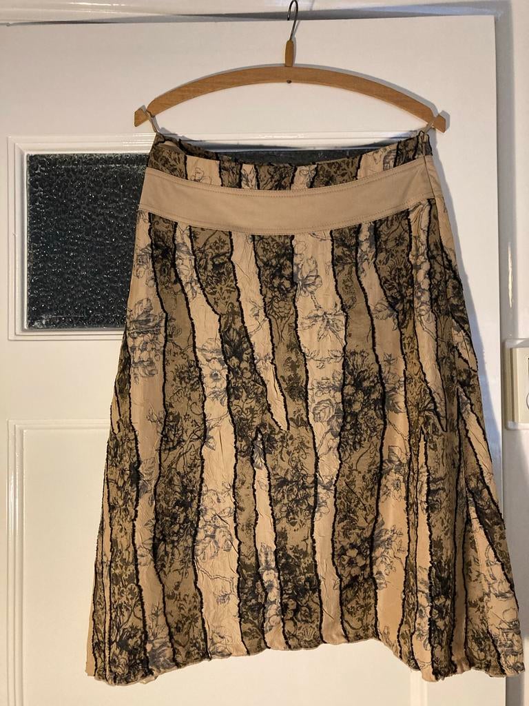 Beate Heymann Streetcouture Rok - Maat 36, Kleding | Dames, Beige, Ophalen of Verzenden, Zo goed als nieuw, Knielengte