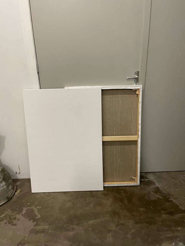 Set van 2 Linnen Schildersdoeken-70x100-incl. Verzenden, Ophalen of Verzenden, Nieuw, Doek