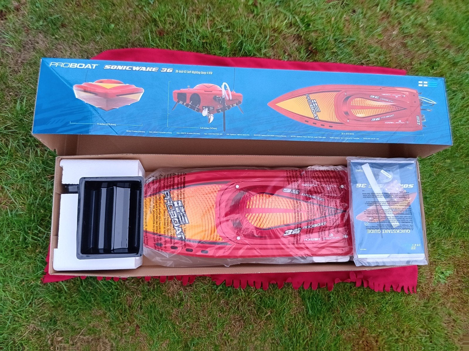 Nieuw Sonicwake V3 powerboat in doos, rc varend, Ophalen of Verzenden, Nieuw