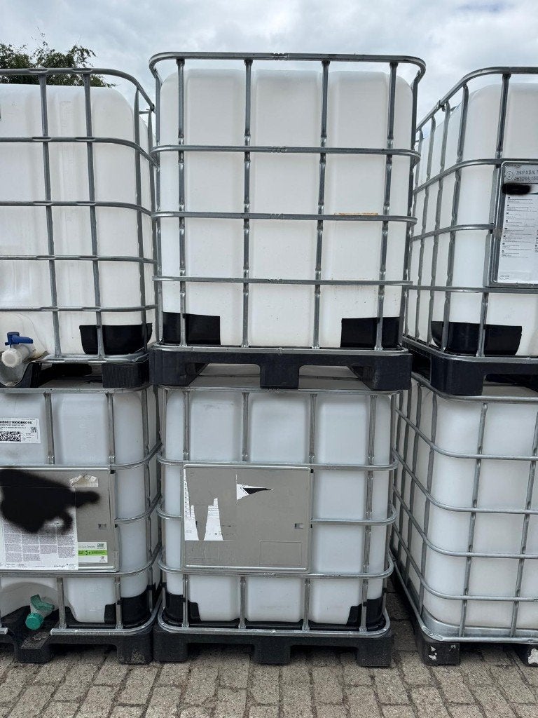 IBC Container 1000 liter – Gereinigd – Direct beschikbaar, Tuin en Terras, Regentonnen, Ophalen, Met kraantje, 150 liter of meer