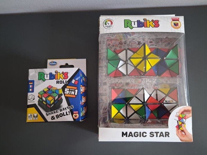 Rubik's Magic Star & Rubik's Roll 5-in-1 Puzzel Set, Ophalen of Verzenden, Nieuw, Puzzelen