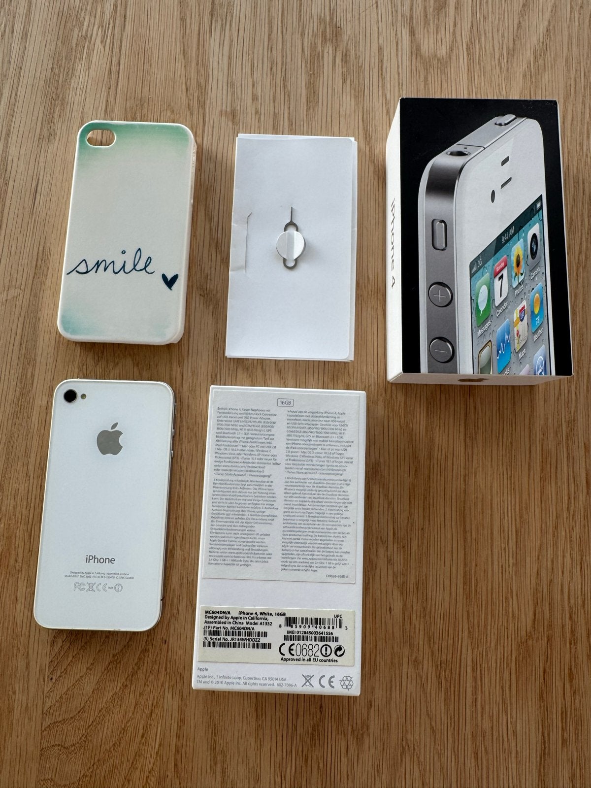 iPhone 4 Wit 16GB - Zo goed als nieuw met hoesje, Telecommunicatie, 16 GB, Wit, Ophalen of Verzenden, Zo goed als nieuw