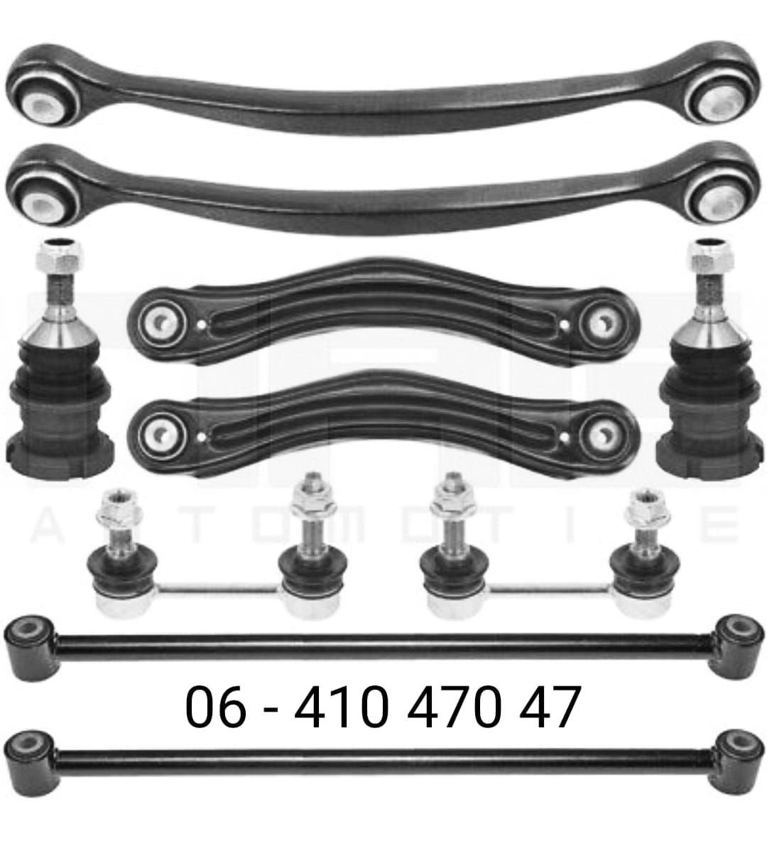 Mercedes W164 draagarm set Mercedes ML draagarmen 1643501606, -, Nieuw, Ophalen of Verzenden, -