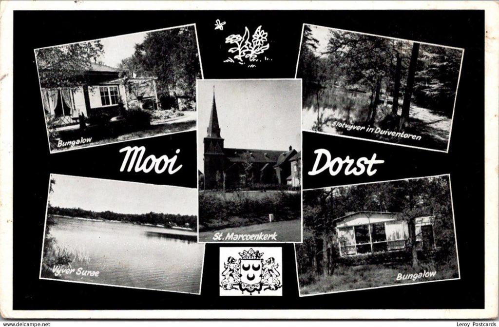 Groeten uit Dorst, Kerk 1966 (NB), Verzamelen, Ansichtkaarten | Nederland, Verzenden, 1960 tot 1980, Gelopen, Noord-Brabant