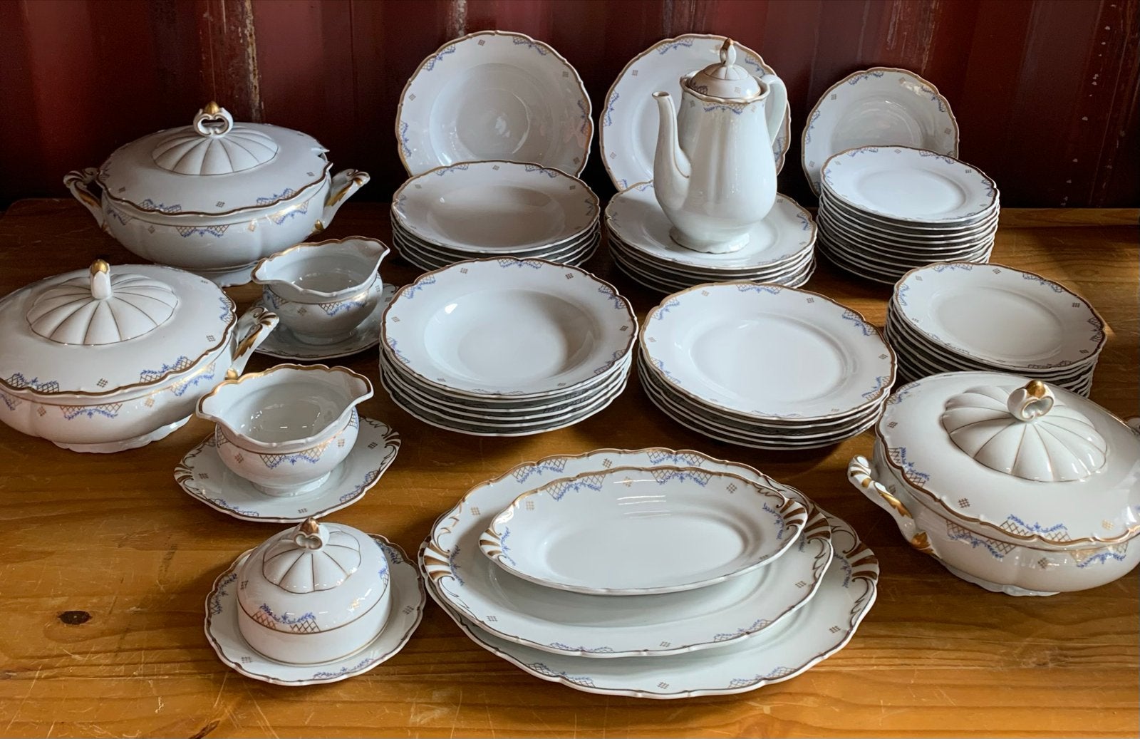 Haas & Czjzek porseleinen servies, Czechoslovakia, Ophalen of Verzenden