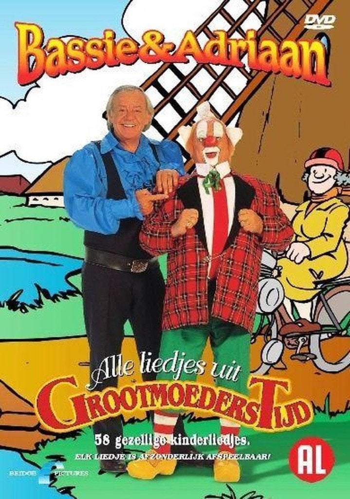 Bassie - Adriaan Dvd met Alle Liedjes uit Grootmoeders Tijd, Alle leeftijden, Ophalen, Zo goed als nieuw, Animatie