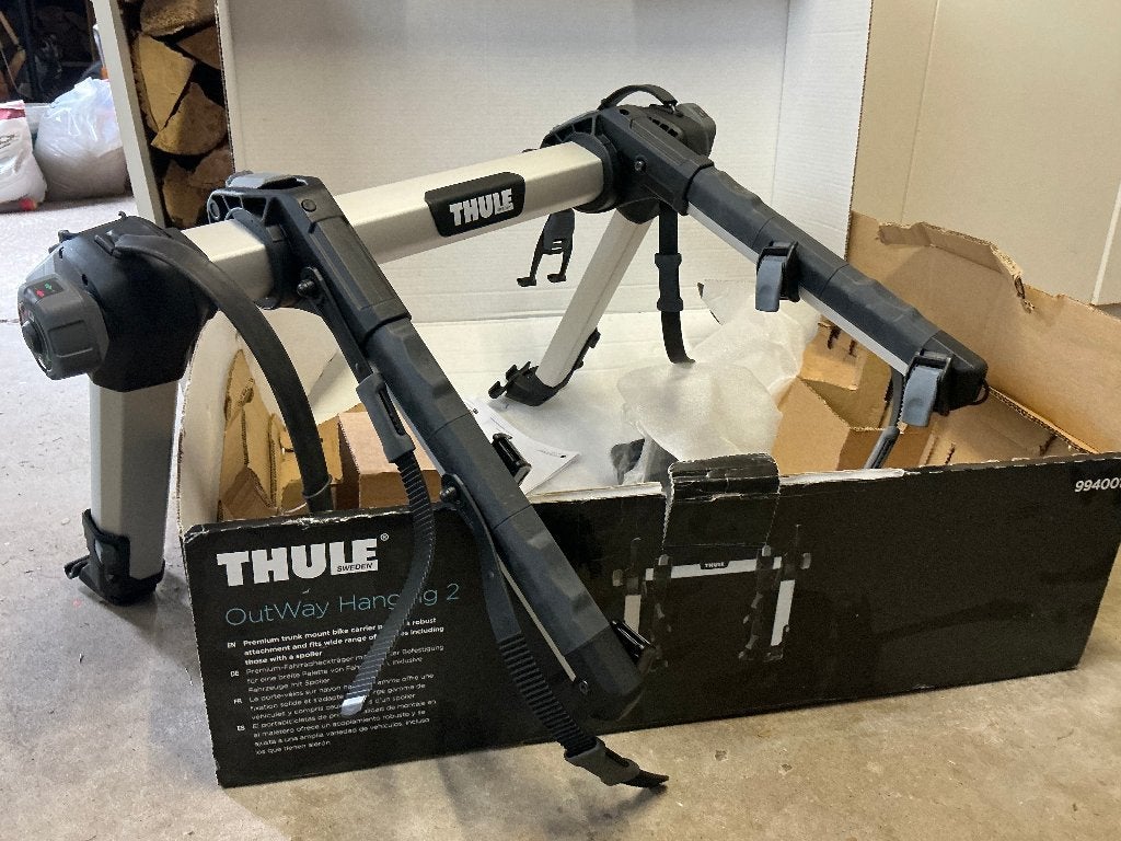 Gloednieuwe Thule OutWay Hanging, Ophalen, 2 fietsen, Nieuw, Achterklepdrager