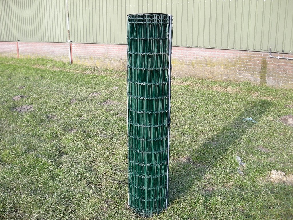 Gaas Eurofence 150 cm hoog maas 5x10 groen DRAADDIKTE 2,5MM, Tuin en Terras, Ophalen, Nieuw, 20 meter of meer, Gaas