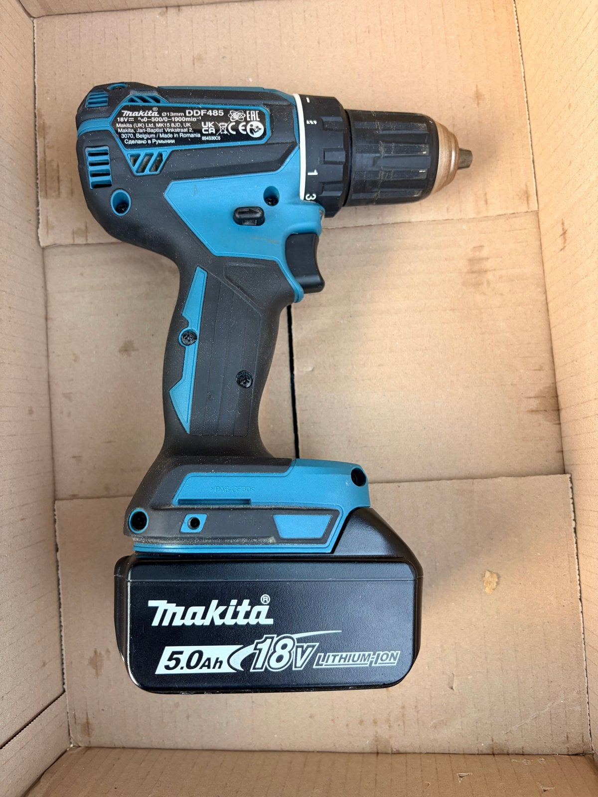 Foto 3 van Makita DDF485 Accuboormachine met 5.0Ah 18V accu