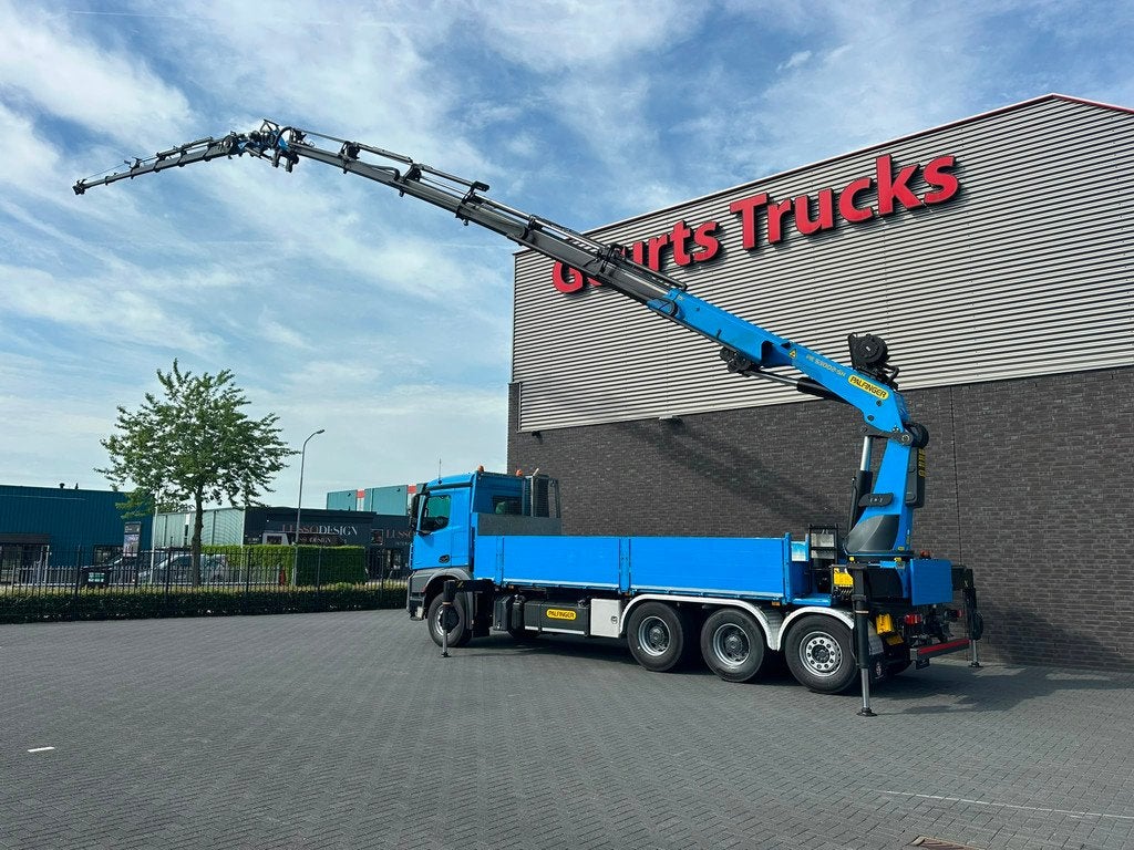Mercedes-Benz Arocs 3251 8X4 TRIDEM + PALFINGER PK 53002+JIB, Auto's, Vrachtwagens, Automaat, Euro 6, 510 pk, Blauw