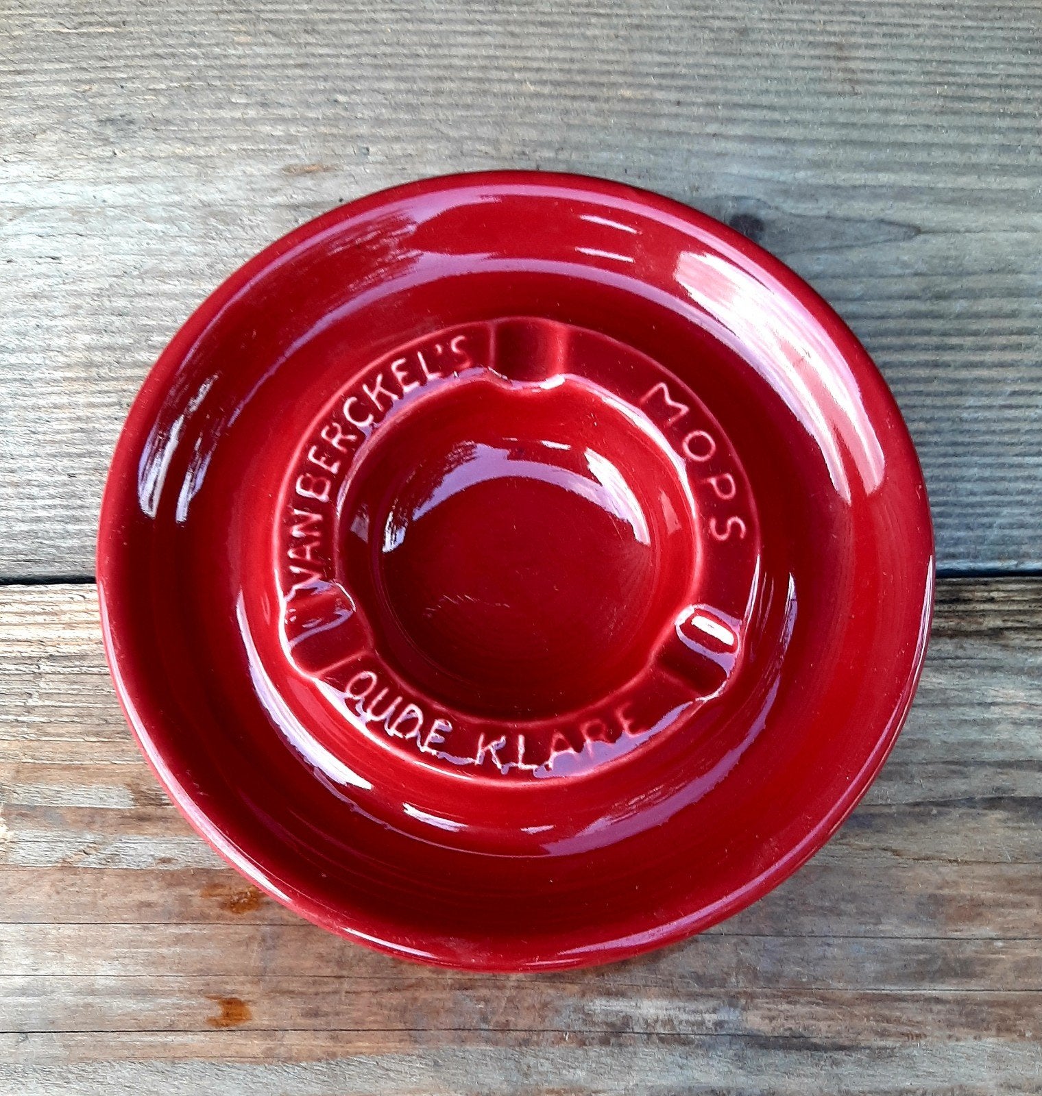 Van Berckel' s MOPS - Vintage Asbak - (Oude Klare / Jenever), Ophalen of Verzenden, Asbak