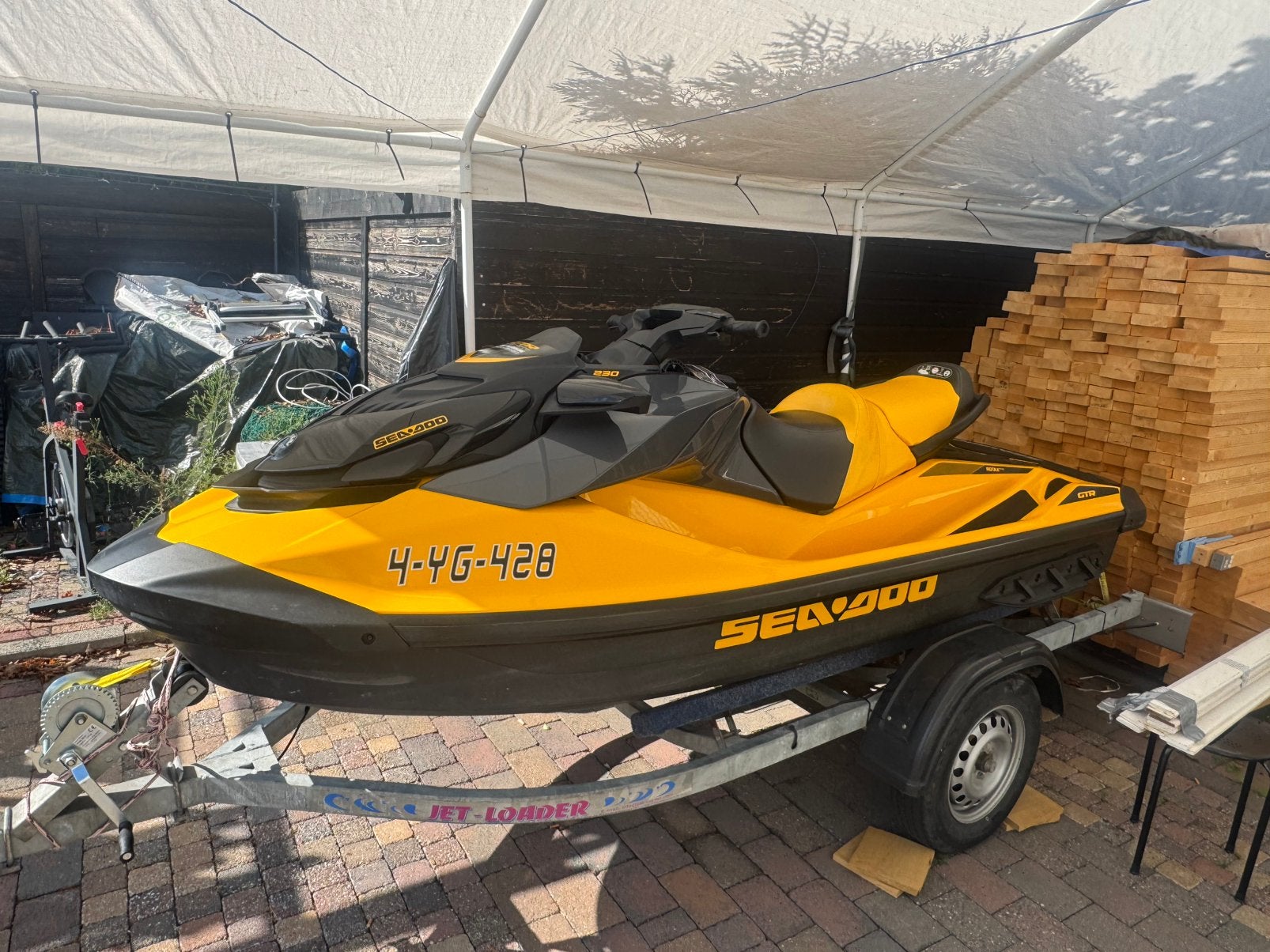 Seadoo GTR 230 BJ 2023 met trailer, Ophalen, Zo goed als nieuw, Benzine, 200 pk of meer