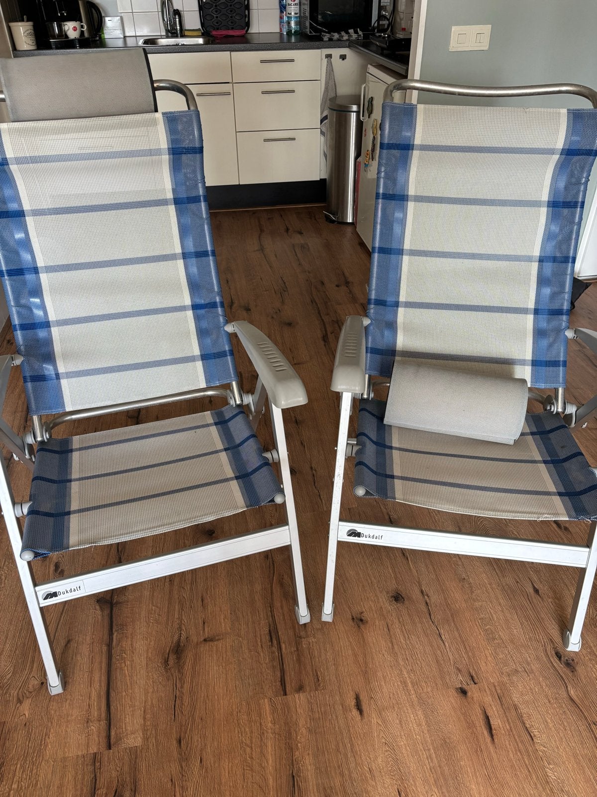 Dukdalf campingstoelen (2 stuks), Ophalen, Gebruikt, Campingstoel